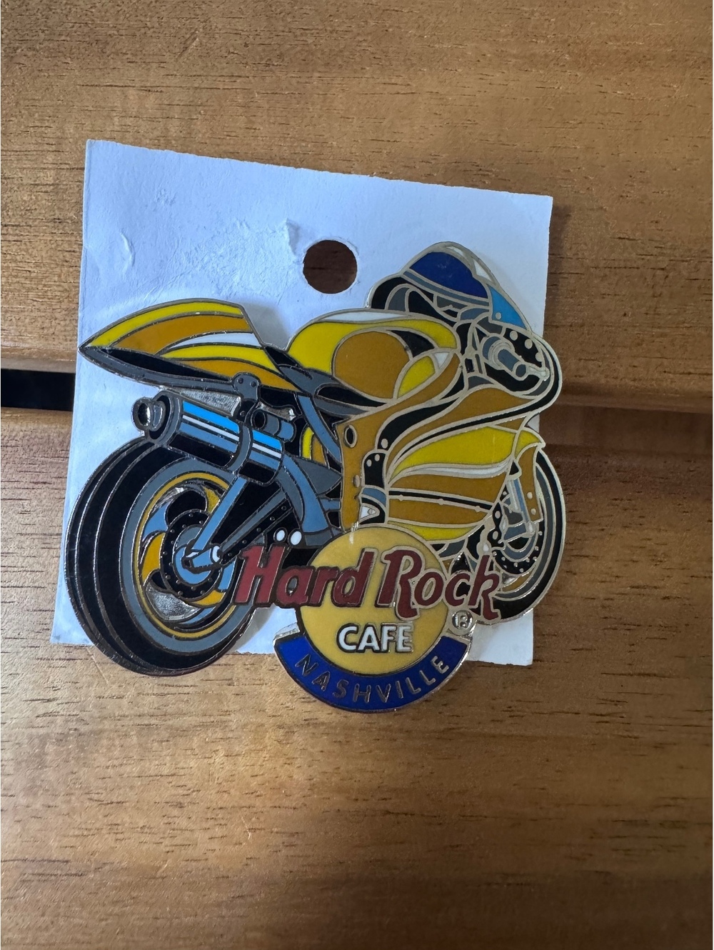 Hard Rock Cafe Nashville Pin - Yellow Sport Bike Motorcycle Limited Edition 500